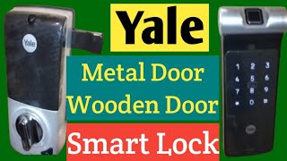 Yale smart lock for metal door  Yale digital lock demo video  digitallock smartlock [upl. by Aivatnwahs]