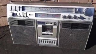 AIWA TPR 990 with fully functioning cassette deck [upl. by Aerahs561]