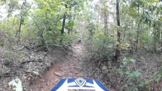 Ozark National Forest Mill Creek AR Blue Loop and Single Track Trails 2012 Sept 30 [upl. by Adiol]