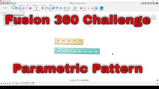 Fusion 360 Challenge  Parametric Pattern [upl. by Eittak]