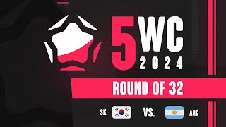 5WC 2024 Round of 32 3 South Korea vs Argentina 30 [upl. by Pilihp]