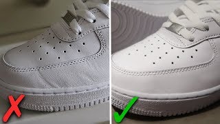 How To Get Creases Out Of Nike Air Force 1s BEST WAY [upl. by Aruasor]