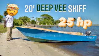 Deep Vee Skiff build 25hp [upl. by Leuams]