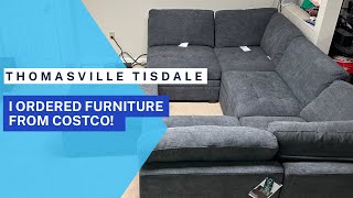 Thomasville Tisdale modular fabric sectional sofa with storage ottoman from Costco [upl. by Almeida]