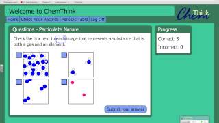 ChemThink Particulate Nature Questions  How to answer ChemThink types of questions  Part 1 [upl. by Mavra]