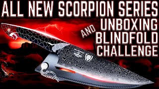 THIS IS IT DALSTRONGS ALL NEW SCORPION SERIES 8quot CHEFS KNIFE UNBOXING AND BLINDFOLD CHALLENGE [upl. by Amalee]