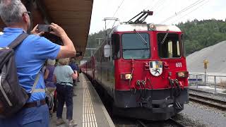 Per trein doorheen de Rheinschlucht Zwitserland [upl. by Gideon860]