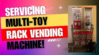 Servicing MultiToy Rack Vending Machine [upl. by Swisher]