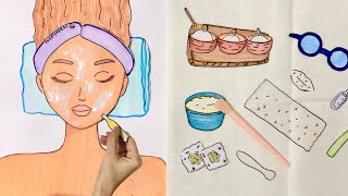 Paper ASMR 🪸 Relaxing ASMR Face and Shoulders Massage ASMR paperdiy paperasmr [upl. by Kurtzman85]