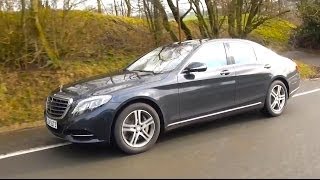 Mercedes SClass S500 V8 review test drive Mercedes W222  Neue Mercedes SKlasse Testfahrt [upl. by Cowey]