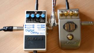 Dirty Marshall Govnor GV2 Plus amp Boss DD7 Digital Delay review [upl. by Yrelle607]