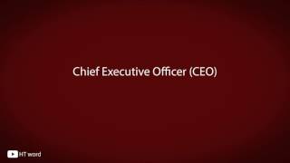 How to pronounce Chief Executive Officer CEO financial terms [upl. by Merv900]