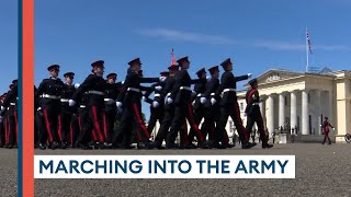 Reserve Officer Cadets pass out at Sandhurst after intense training course [upl. by Aisena]