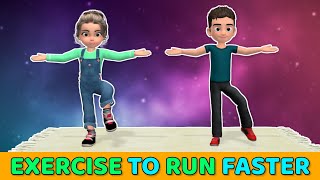 10MINUTE KIDS EXERCISE TO RUN FASTER – CARDIO FOR CHILDREN [upl. by Yung]