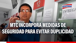 🔴🔵Licencias de conducir MTC incorpora nuevas medidas de seguridad para evitar duplicidad [upl. by Leagiba]