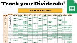 How to Build a Dividend Calendar The Best Way to Track Dividend Income [upl. by Henke582]