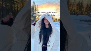 Types of winter clothes ❄ aesthetic trending viral [upl. by Loni429]