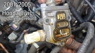 honda civic 17 vtec solenoid replacemetrebuild [upl. by Willetta]