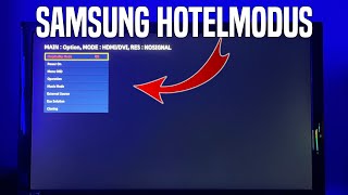 Samsung Fernseher Hotelmodus einstellendeaktivieren  Hospitality Mode Deutsch [upl. by Anneyehc191]