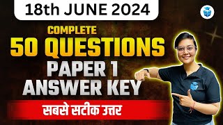 UGC NET 2024 Exam Analysis  UGC NET Paper 1 Complete Paper Solution  UGCNET Answer Key  Aditi Mam [upl. by Irrab]