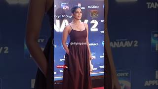 Shivangi Khedkar at red carpet for screening quotTanaav 2quot short [upl. by Ecinnahs]