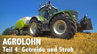 Lohnunternehmen Agrolohn Getreideernte und Strohbergung [upl. by Vachell]