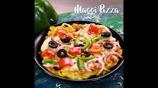 Maggi Pizza  Cheesiest Pizza Ever  Indian Street Food FoodMate [upl. by Nifares]