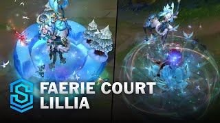 Faerie Court Lillia Skin Spotlight  PreRelease  PBE Preview  League of Legends [upl. by Norina]