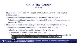 Chapter 7 Tax Credits PowerPoint Lecture [upl. by Nitsid181]