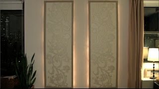 How to make lighted floating wall panels [upl. by Neufer]