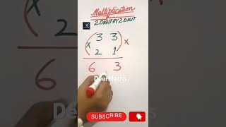 Two Digit Multiplication DeerMaths maths multiply shorts [upl. by Dreddy917]