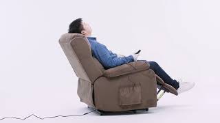 CANMOV Electric Power Lift Recliner Chair Instruction Guide Light Brown  6464 [upl. by Sadick]