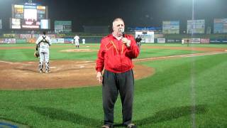 Nikolai Volkoff at the BlueClaws quotGod Bless Americaquot [upl. by Newra338]