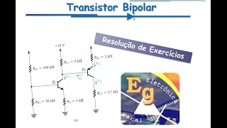 Transistores Exercício 3  Polarização CC Múltiplos Estágios [upl. by Kissee]