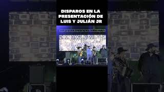 Video en exclusiva Disparos en la presentación de Luis y Julián Jr en la feria de Garcia video [upl. by Llehcnom]