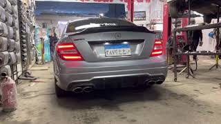 Mercedes Benz C250 Exhaust Sound [upl. by Bertrando]