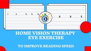 44 NEW Improve Reading Speed Number Saccades Vision Therapy Eye Exercise [upl. by Kroo]