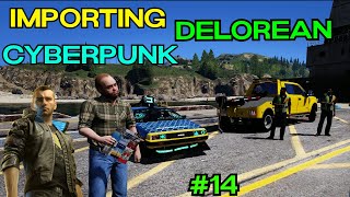 Importing The Flying Delorean Machine From Cyberpunk in GTA V GAMEPLAY 14 [upl. by Durward]