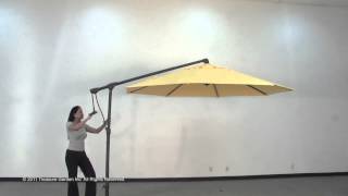 Sidemount Cantilever Outdoor Umbrella [upl. by Urial6]