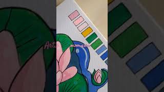 Cute water lily painting painting 🌺🌸 dedicatedtomakingitbetter love [upl. by Slrahc]