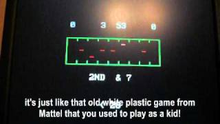 Mattel Classic Football  a Qbasic game by BoMBeRPuNK Entertainment 2006 [upl. by Nabe]