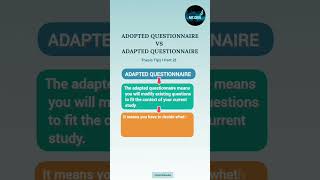 ADOPTED QUESTIONNAIRE l ADAPTED QUESTIONNAIRE l THESIS TIPS l PART 21 [upl. by Atiuqehs359]