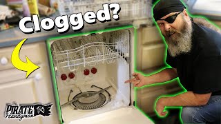 How to Fix a Dishwasher Clogged Up  Dishwasher Wont Drain [upl. by Salohcin856]