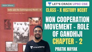 L12 Non Cooperation Movement  Role of Gandhiji  Class 10 NCERT History  UPSC CSEIAS 2021 [upl. by Ladnar]