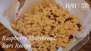 Raspberry Shortbread Bars Recipe  At Home with Ruth McKeaney  A Series with Homeworthy [upl. by Lleon]