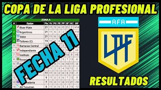 TABLA DE POSICIONES DE LA COPA DE LA LIGA ARGENTINA 2024 FECHA 11 RESULTADOS FECHA 11 LIGA ARGENTINA [upl. by Us]