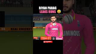 🤓🤦🏽‍♂️Riyan Parag Leaks Runs in Real Cricket 24  rr vs pbks ipl shorts rc24 [upl. by Anjela321]