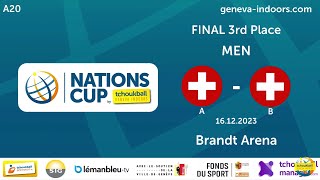 Switzerland A  Switzerland B  Final 3rd place men  Nations Cup Tchoukball 2023  DE [upl. by Euqinay]