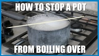 BG Food How to Stop a Pot from Boiling Over [upl. by Ecnarrot]