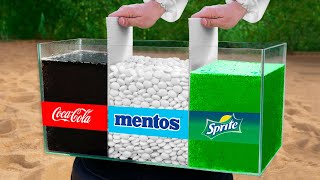 EXPERIMENT COCA COLA AND MENTOS [upl. by Millford269]